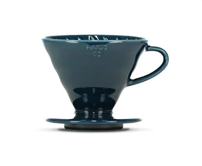 HARİO V60 02 SERAMİK DRİPPER İNDİGO MAVİ